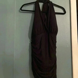 MagicSuit - Black halter - one piece swim suit - size 12DD- rouging -padded bra